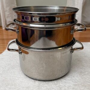 Tramontina 3 piece stainless steel Cookware Set